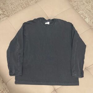 Joah Brown Charcoal Long Sleeve Top